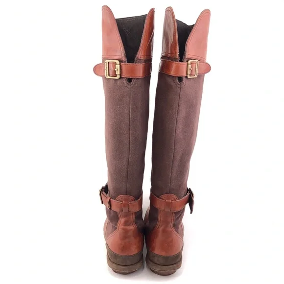 Patagonia Addie Rider Brown Leather Tall Riding Boots 9.5 - Picture 6 of 16